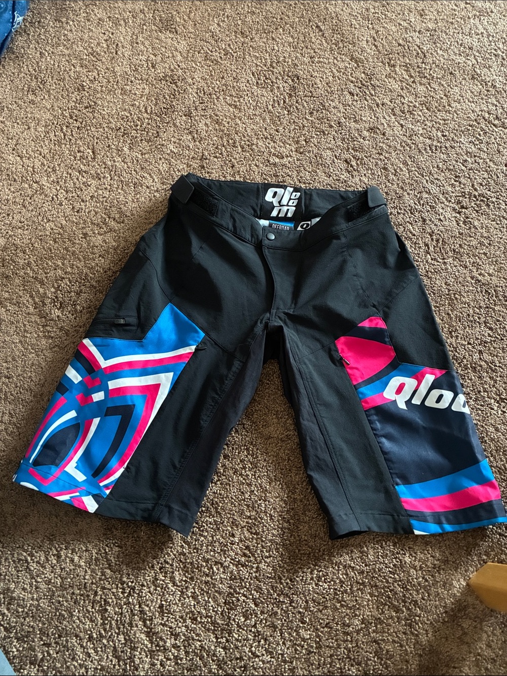 Qloom Umina Bike Cycling Mountain Biking Shorts Blue/pink Women’s Size Medium